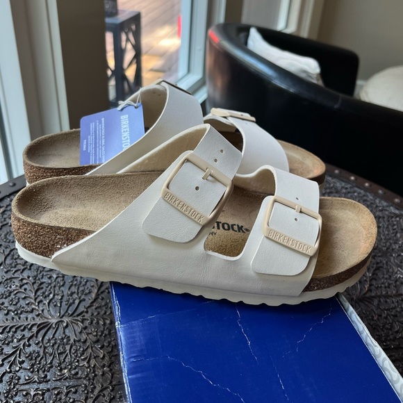 BIRKENSTOCK ARIZONA SANDALS IN EGGSHELL 39 EU 8 US - Picture 5 of 9
